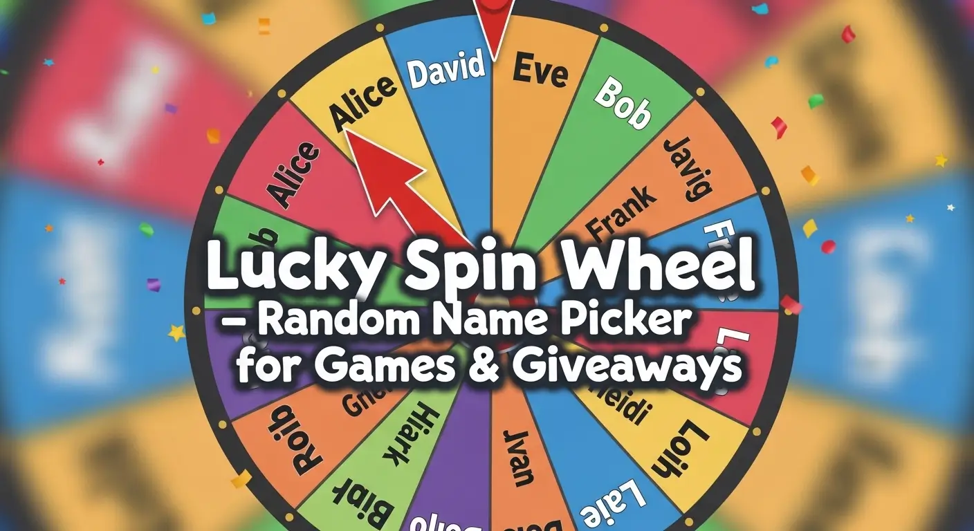 Lucky Spin Wheel – Random Name Picker for Games & Giveaways