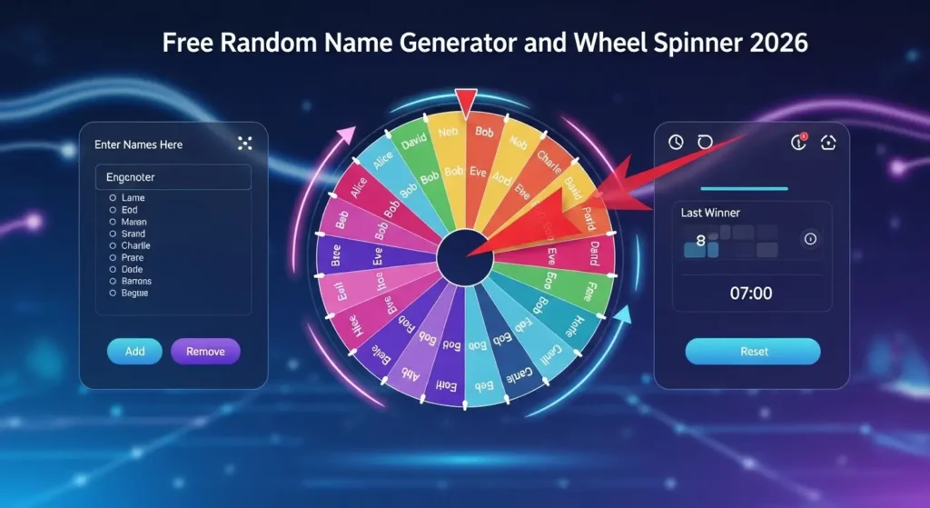 Free Random Name Generator and Wheel Spinner 2026
