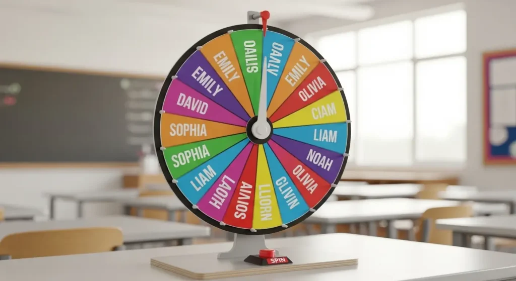 Free Random Name Spinner for Classrooms